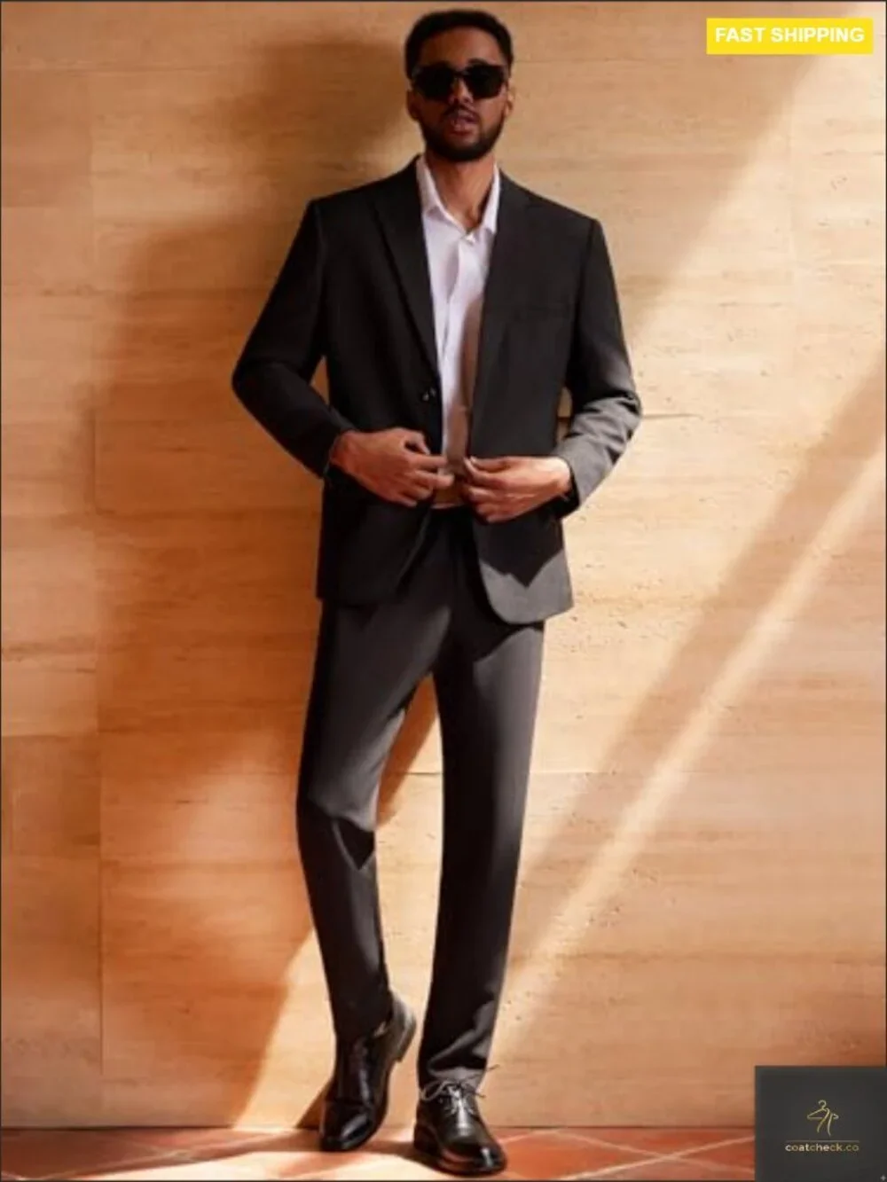 Men's Casual Blazer Sport Coat Regular Fit Lightweight Polyester Classic Style